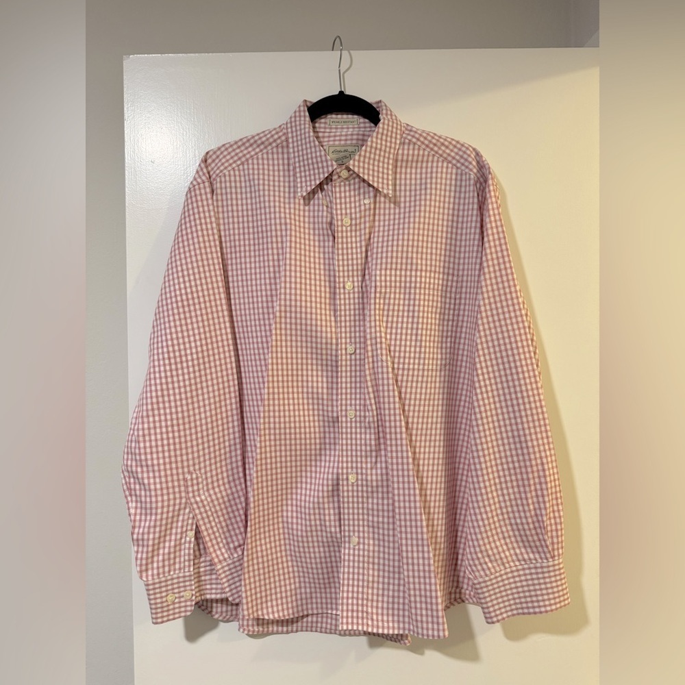 Eddie Bauer vintage button down plaid shirt size large